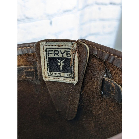 Frye Engineer Brown leather Boots 9M - Picture 14 of 16